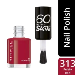 60 Seconds Super Shine 313 Feisty Red 8ml