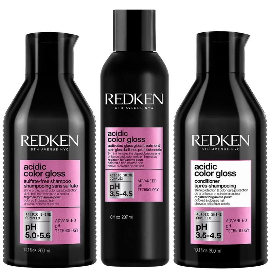 Acidic Color Gloss Routine With Glass Gloss Treatment