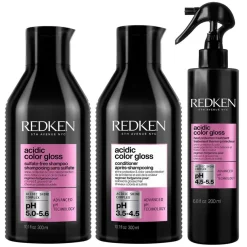 Acidic Color Gloss Routine With Heat Protection