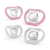 Active Flexy Pacifier Pink/White 4m+ 4pcs