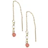 Ada Coral Bead Chainb Earrings