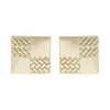 Addison Big Earring Plain Gold