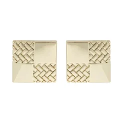 Addison Big Earring Plain Gold