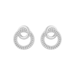 Addison Irregular Earring Plain Silver