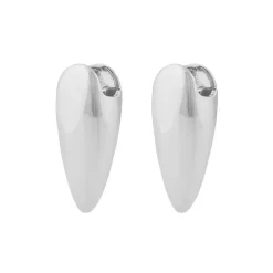 Aero Mid Earring Plain Silver