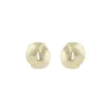 Aero Round Earring Plain Gold