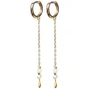 Alda Chain Hoop Earrings