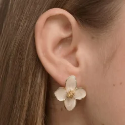 Alora Flower Stud Earrings