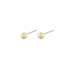 Amsterdam Earring Plain Gold 4mm