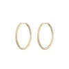 Amsterdam Small Earring Plain Gold 30mm
