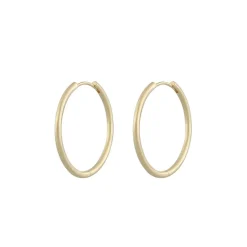Amsterdam Small Earring Plain Gold 30mm