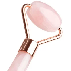 Ansiktsrulle og øyemassasje verktøy i rosenkvarts
