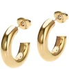 Aura Hoops Small Gold Plated 19mm