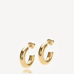 Aura Hoops Small Gold Plated 19mm