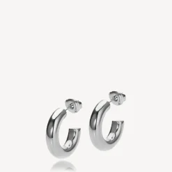 Aura Hoops Small Steel 19mm