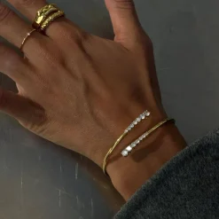 Aurora Bangle Bracelet Gold