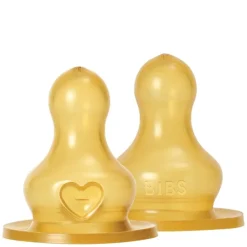 Baby Bottle Nipple Round Latex Medium Flow 2pcs