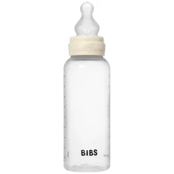 Baby Bottle Round Silicone Medium Flow Ivory 270ml