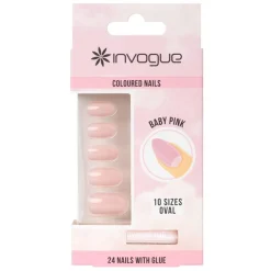 Baby Pink Oval Nails 24pcs