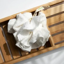 Bamboo Bath & Shower Pouf