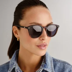 Bandwagon Matte Tortoise With Polarised Smoke Mono Lens