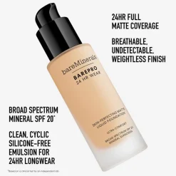 BAREPRO 24H Matte Comfort Liquid Foundation Med. Deep 40 Neutral 30ml
