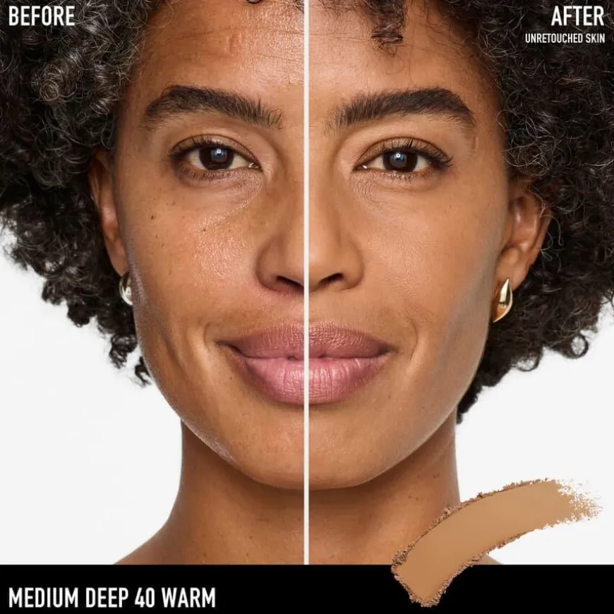 BarePRO 24H Skin-Perfecting Pressed Powder Medium Deep 40 Warm