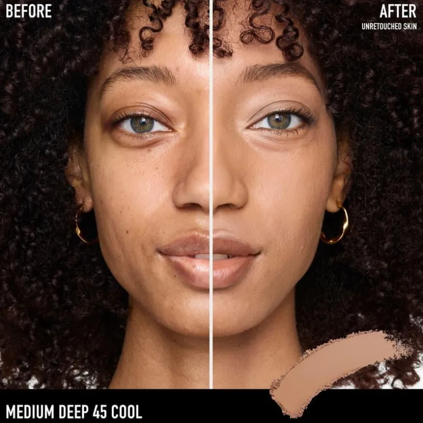 BarePRO 24H Skin-Perfecting Pressed Powder Medium Deep 45 Cool