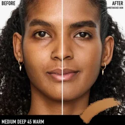 BarePRO 24H Skin-Perfecting Pressed Powder Medium Deep 45 Warm