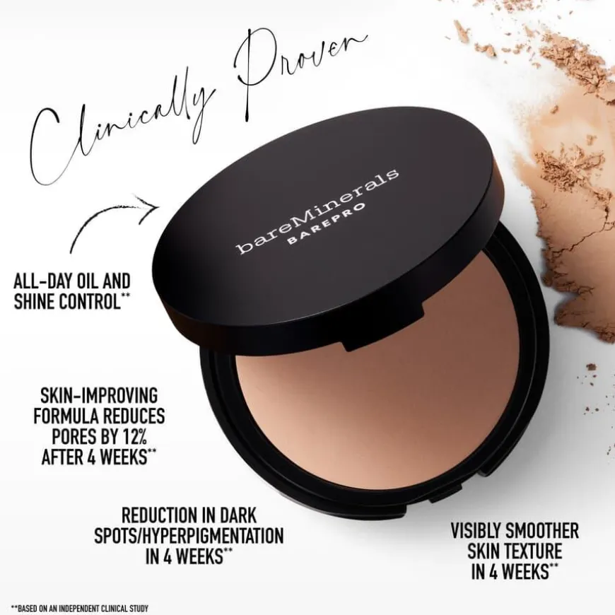 BarePRO 24H Skin-Perfecting Pressed Powd Fair 10 Warm