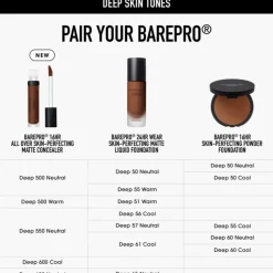 BarePro 16HR Wear All Over Skin-Perfecting Matte Concealer Deep 550 Neutral 7,5ml