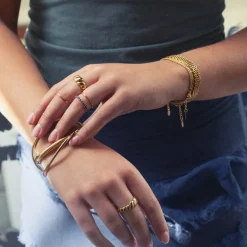 Bea Croissant Ring Stainless Steel