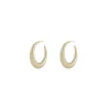 Bella Small Ring Earring Plain Gold Onesize