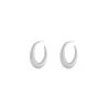 Bella Small Ring Earring Plain Silver Onesize