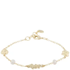 Brittany Mix Bracelet Gold/White Onesize