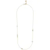 Brittany Necklace Gold/White 42cm