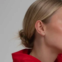 Brooklyn Small Earring Gold/Clear Onesize