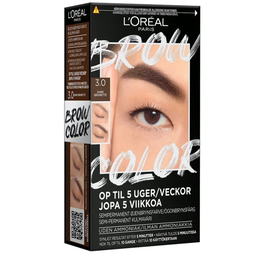 Brow Color Kit Semi-Permanent Eyebrow Color 3.0 Dark Brunette 30ml