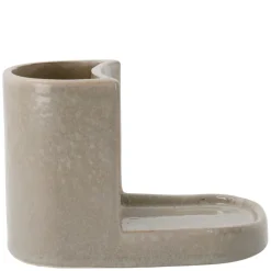Brush and Soap Holder Datura Shellish Grey