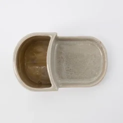 Brush and Soap Holder Datura Shellish Grey