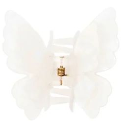 Butterfly Hair Claw White