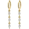 Carina Crystal Party Hoop Earrings