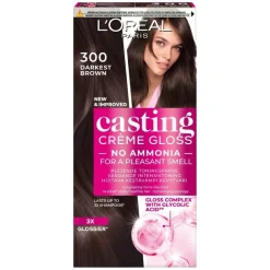 Casting Crème Gloss Semi-Permanent Color 300 Darkest Brown