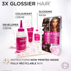Casting Crème Gloss Semi-Permanent Color 300 Darkest Brown
