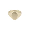 Casual Kim Signet Ring Plain Gold L