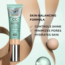 CC+ Cream Natural Matte Foundation For Oily Skin SPF40 Nautral Tan 32ml