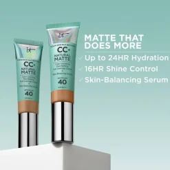 CC+ Cream Natural Matte Foundation For Oily Skin SPF40 Neutral Medium 32ml