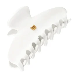 Cellulose Acetate Pince À Cheveux Medium Hairclip White