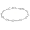 Chicago Bracelet Silver/Clear Onesize