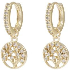 Cicce Coin Pendant Earring Gold Onesize